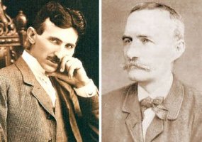 Nikola Tesla i Jovan Jovanović Zmaj