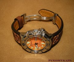 Kožni kaiš za ronilački  Seiko monster.